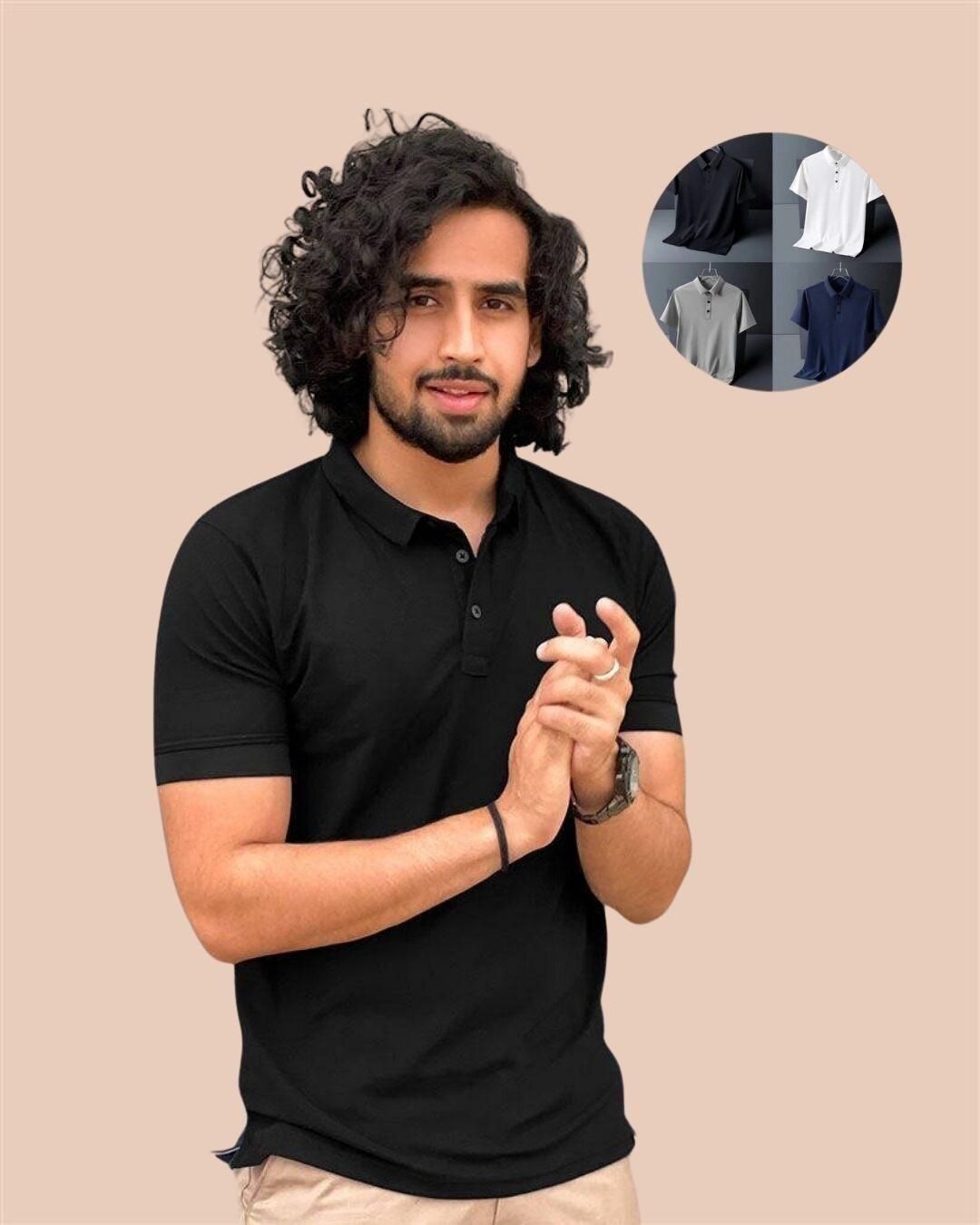 Half Sleeves Mens Polo T-Shirt