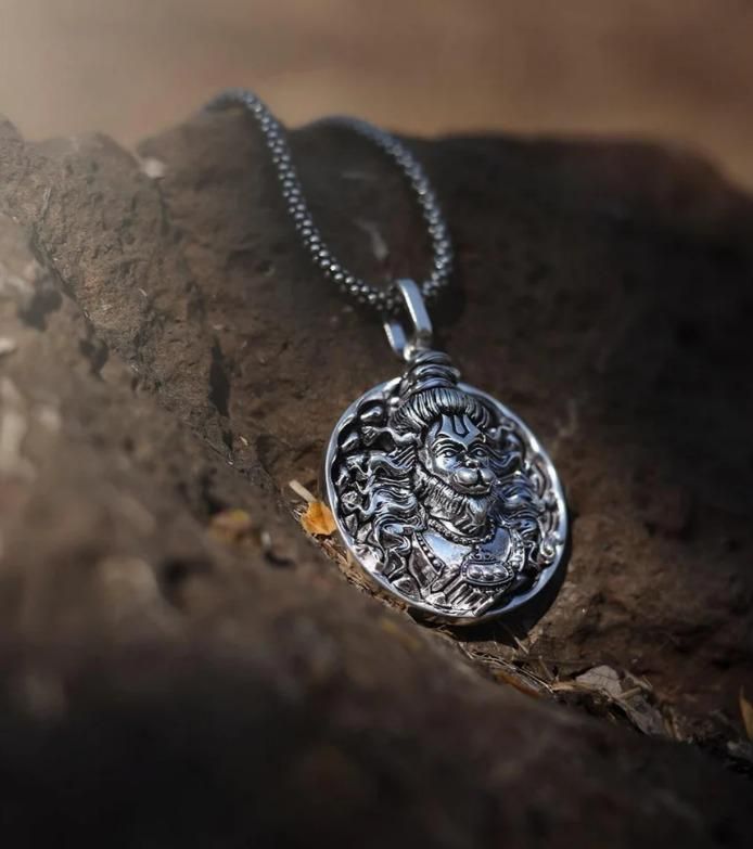 Hanuman Silver Locket