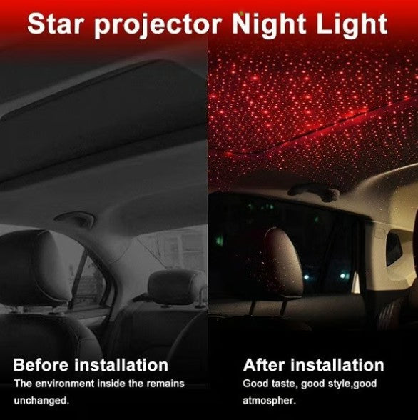 Star Lamp USB Car Ceiling Light